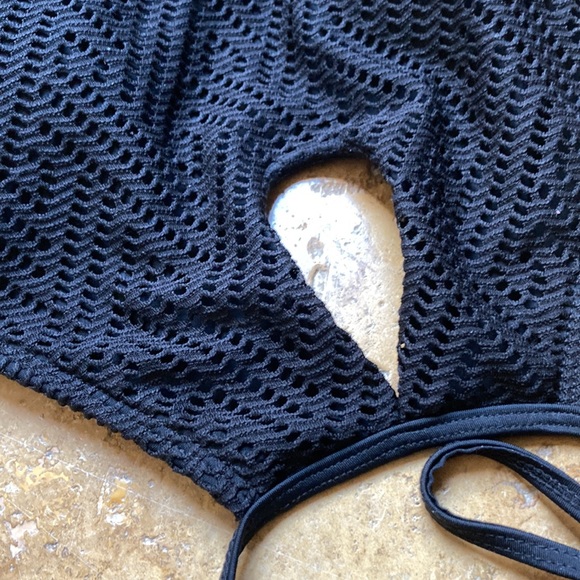 Arizona Jean co medium Black swimsuit top nwt - Picture 9 of 14